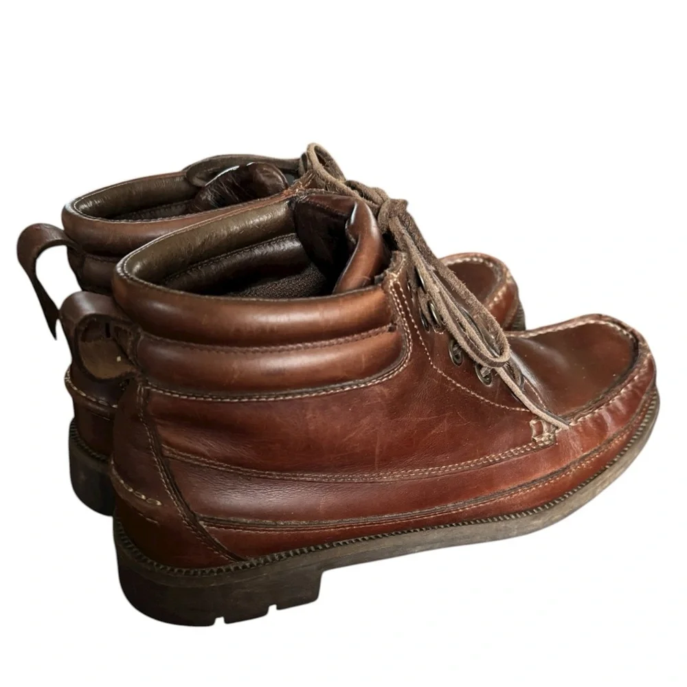 Cabela’s Men’s Brown Leather Waterproof Vibram Hunting Work Chukka Boots 8.5W